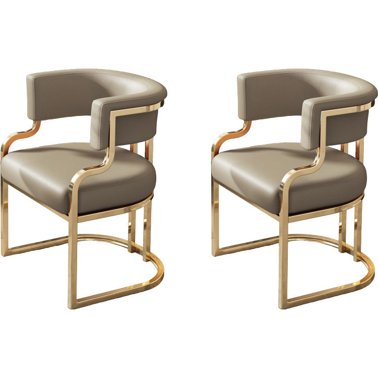 Sillas de comedor tapizadas al estilo glamor de la espalda abierta para el comedor para el comedor