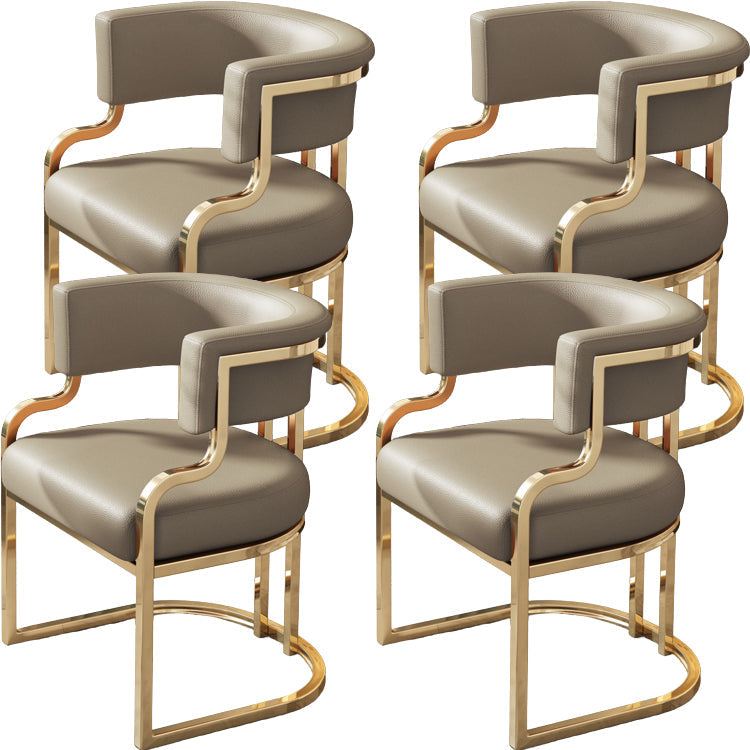Sillas de comedor tapizadas al estilo glamor de la espalda abierta para el comedor para el comedor