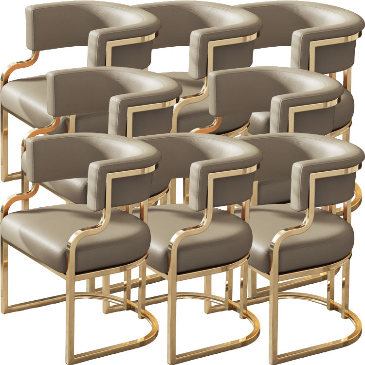 Sillas de comedor tapizadas al estilo glamor de la espalda abierta para el comedor para el comedor