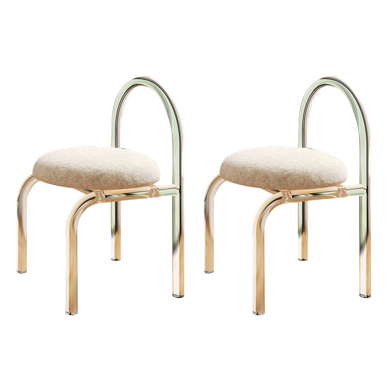 Acrylic Dining Arm Chair Open Upholstered Chair for Dining Room 2 Piece Set Clearhalo 'Dining Chairs' 'Dining Tables & Seating' 'dining_chair' 'furn' 'furn_dining_chair' 'Furniture' 'Kitchen & Dining Furniture' 7650572