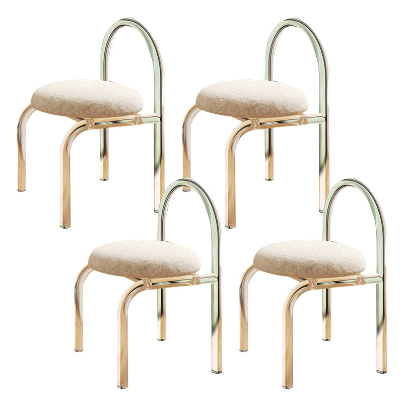 Acrylic Dining Arm Chair Open Upholstered Chair for Dining Room 4 Piece Set Clearhalo 'Dining Chairs' 'Dining Tables & Seating' 'dining_chair' 'furn' 'furn_dining_chair' 'Furniture' 'Kitchen & Dining Furniture' 7650574