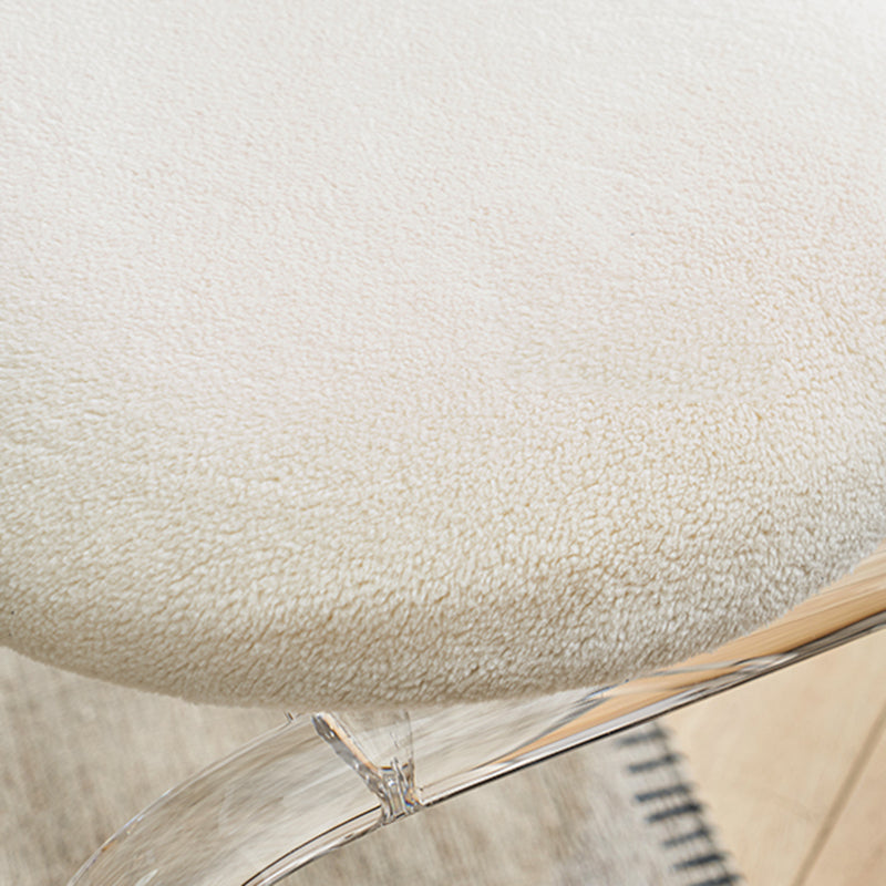 Acrylic Dining Arm Chair Open Upholstered Chair for Dining Room Clearhalo 'Dining Chairs' 'Dining Tables & Seating' 'dining_chair' 'furn' 'furn_dining_chair' 'Furniture' 'Kitchen & Dining Furniture' 7650582