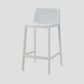 Contemporary Low Back Indoor Plastic Armless Bar Stool with Footrest White 1 Piece Counter Stool(26"H) Clearhalo 'Bar Furniture' 'Bar Stools' 'bar_stools' 'furn' 'furn_bar_stools' 'Furniture' 'Kitchen & Dining Furniture' 7650587
