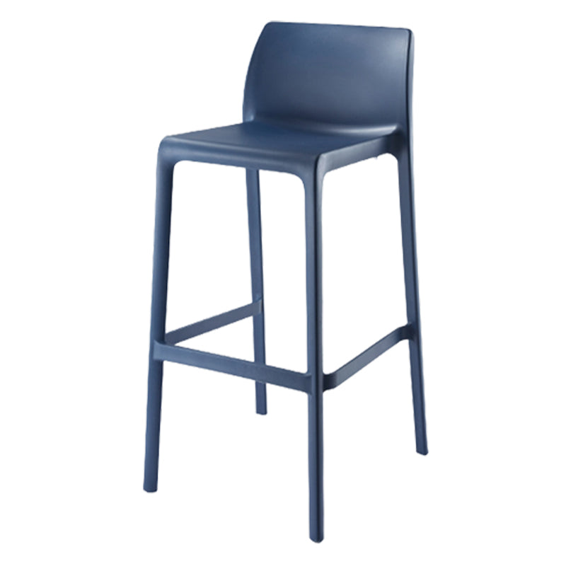 Contemporary Low Back Indoor Plastic Armless Bar Stool with Footrest Clearhalo 'Bar Furniture' 'Bar Stools' 'bar_stools' 'furn' 'furn_bar_stools' 'Furniture' 'Kitchen & Dining Furniture' 7650594