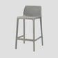 Contemporary Low Back Indoor Plastic Armless Bar Stool with Footrest Grey 1 Piece Counter Stool(26"H) Clearhalo 'Bar Furniture' 'Bar Stools' 'bar_stools' 'furn' 'furn_bar_stools' 'Furniture' 'Kitchen & Dining Furniture' 7650616