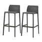 Contemporary Low Back Indoor Plastic Armless Bar Stool with Footrest Black 2 Piece Set Bar Stool(30"H) Clearhalo 'Bar Furniture' 'Bar Stools' 'bar_stools' 'furn' 'furn_bar_stools' 'Furniture' 'Kitchen & Dining Furniture' 7650622