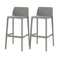 Contemporary Low Back Indoor Plastic Armless Bar Stool with Footrest Grey 2 Piece Set Bar Stool(30"H) Clearhalo 'Bar Furniture' 'Bar Stools' 'bar_stools' 'furn' 'furn_bar_stools' 'Furniture' 'Kitchen & Dining Furniture' 7650632