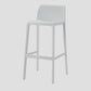 Contemporary Low Back Indoor Plastic Armless Bar Stool with Footrest White 1 Piece Bar Stool(30"H) Clearhalo 'Bar Furniture' 'Bar Stools' 'bar_stools' 'furn' 'furn_bar_stools' 'Furniture' 'Kitchen & Dining Furniture' 7650641