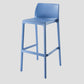Contemporary Low Back Indoor Plastic Armless Bar Stool with Footrest Sky Blue 1 Piece Bar Stool(30"H) Clearhalo 'Bar Furniture' 'Bar Stools' 'bar_stools' 'furn' 'furn_bar_stools' 'Furniture' 'Kitchen & Dining Furniture' 7650661