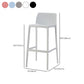 Contemporary Low Back Indoor Plastic Armless Bar Stool with Footrest Clearhalo 'Bar Furniture' 'Bar Stools' 'bar_stools' 'furn' 'furn_bar_stools' 'Furniture' 'Kitchen & Dining Furniture' 7650682