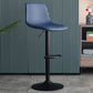Modern Style Adjustable Backrest Counter Stool with Leather Cushion and Metal Base