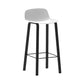 Contemporary Indoor Low Back Armless Bar Stools with Metal Legs