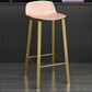 Contemporary Indoor Low Back Armless Bar Stools with Metal Legs