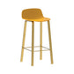 Contemporary Indoor Low Back Armless Bar Stools with Metal Legs