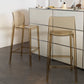 Contemporary Acrylic Low Back Armless Bar Stools with Footrest