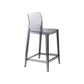 Contemporary Acrylic Low Back Armless Bar Stools with Footrest