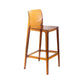Contemporary Acrylic Low Back Armless Bar Stools with Footrest
