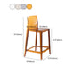 Contemporary Acrylic Low Back Armless Bar Stools with Footrest