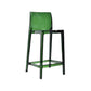 Nordic Style Acrylic Backrest Counter High Stool with 4 Legs