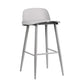 Contemporary Plastic Low Back Armless Bar Stools with Metal Base Clearhalo 'Bar Furniture' 'Bar Stools' 'bar_stools' 'furn' 'furn_bar_stools' 'Furniture' 'Kitchen & Dining Furniture' 7651244