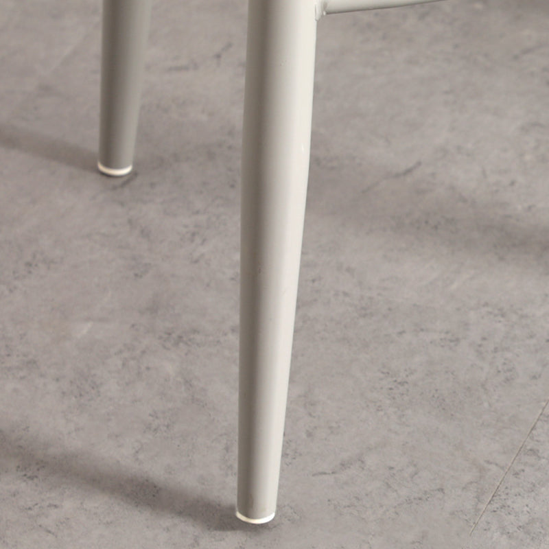 Contemporary Plastic Low Back Armless Bar Stools with Metal Base Clearhalo 'Bar Furniture' 'Bar Stools' 'bar_stools' 'furn' 'furn_bar_stools' 'Furniture' 'Kitchen & Dining Furniture' 7651248