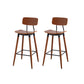 Contemporary Low Back Saddle Seat Bar Stools with Metal Base