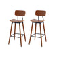 Contemporary Low Back Saddle Seat Bar Stools with Metal Base