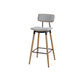 Contemporary Low Back Saddle Seat Bar Stools with Metal Base
