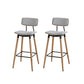 Contemporary Low Back Saddle Seat Bar Stools with Metal Base