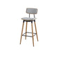 Contemporary Low Back Saddle Seat Bar Stools with Metal Base