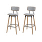 Contemporary Low Back Saddle Seat Bar Stools with Metal Base