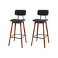 Contemporary Low Back Saddle Seat Bar Stools with Metal Base