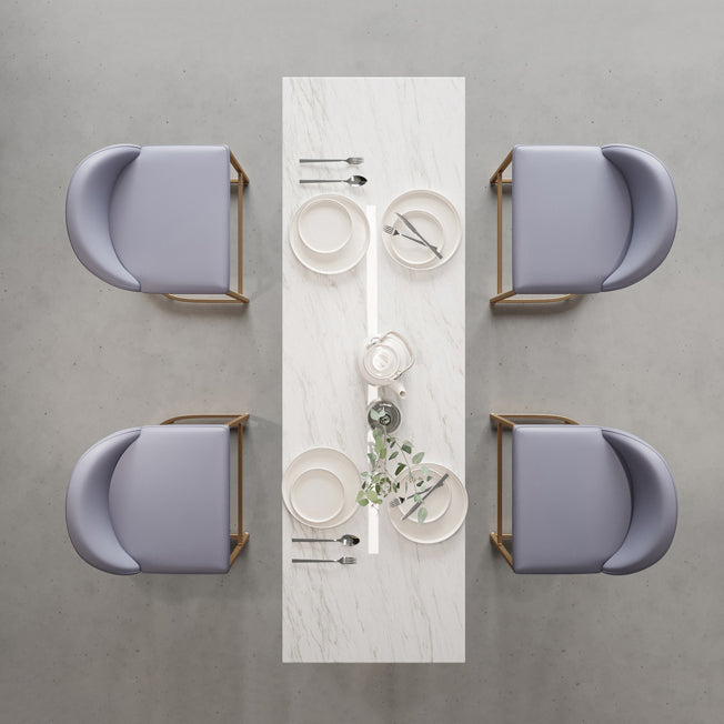 Set tavolo e sgabello da bar 1/3/5 pezzi, glamour e rettangolare per sala da pranzo