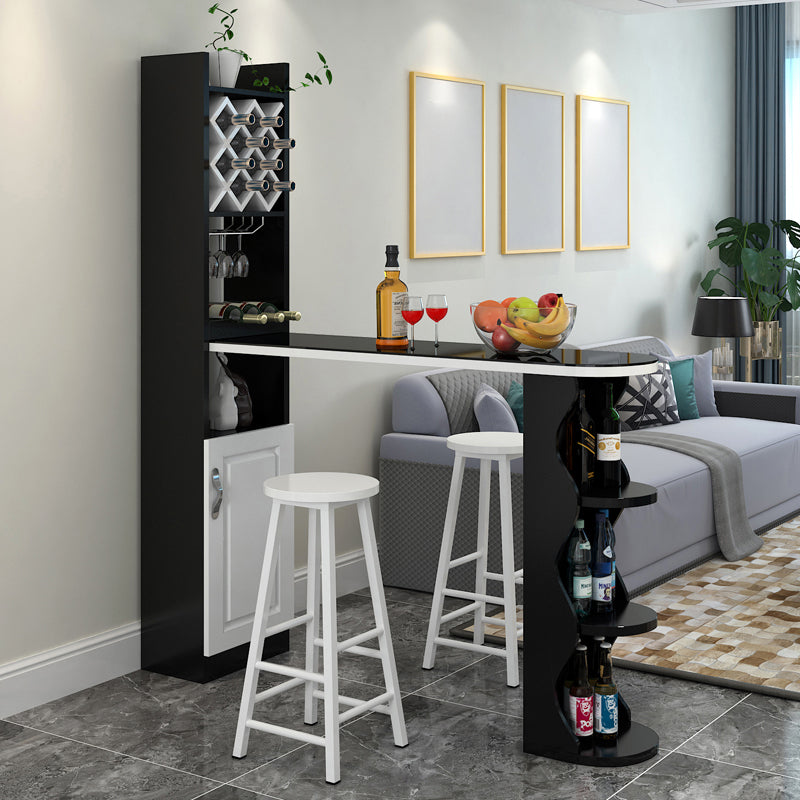 3 stuks barkruk en tafelset, eigentijds en ovaal voor woonkamer