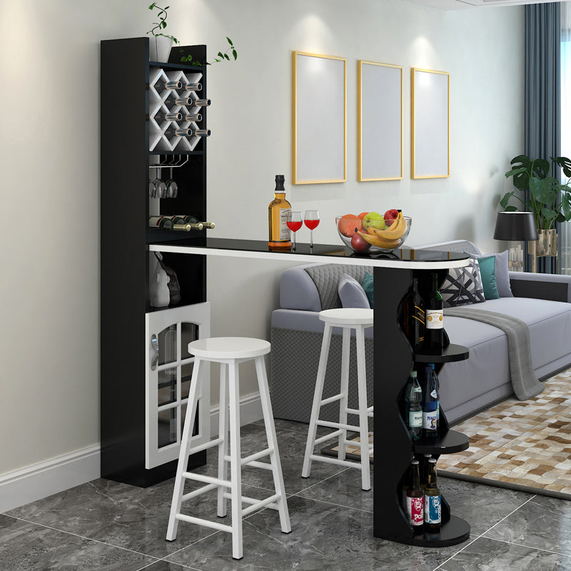 3 stuks barkruk en tafelset, eigentijds en ovaal voor woonkamer