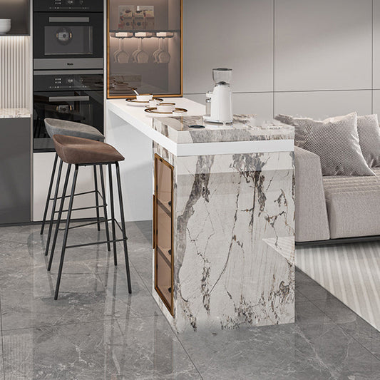 Modem en eigentijdse rechthoek Stone Pub Bar Tafel voor woonkamer