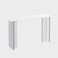 Modem & Contemporary Stone Rectangle Pub Bar Table for Living Room White-Gold Without Chairs Clearhalo 'Bar Furniture' 'Bar Tables' 'bar_tables' 'furn' 'furn_bar_tables' 'Furniture' 'Kitchen & Dining Furniture' 7651800