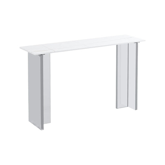 Modem en eigentijdse stenen rechthoek pubbalktafel voor woonkamer