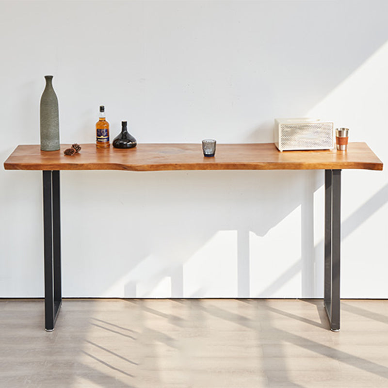 Rectangle Contemporary Solid Wood Bar Height Pub Table for Living Room Without Chairs Clearhalo 'Bar Furniture' 'Bar Tables' 'bar_tables' 'furn' 'furn_bar_tables' 'Furniture' 'Kitchen & Dining Furniture' 7651832