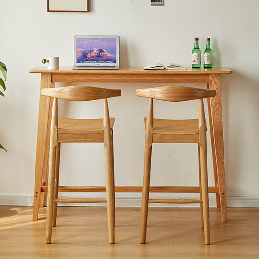 Eigentijdse rechthoek vaste houtbistische bark bureau voor woonkamer