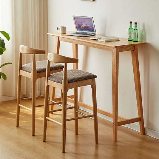 Eigentijdse rechthoek vaste houtbistische bark bureau voor woonkamer