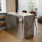 Modern Style Rectangle Stone Bistro Bar Desk Table for Living Room Clearhalo 'Bar Furniture' 'Bar Tables' 'bar_tables' 'furn' 'furn_bar_tables' 'Furniture' 'Kitchen & Dining Furniture' 7651869