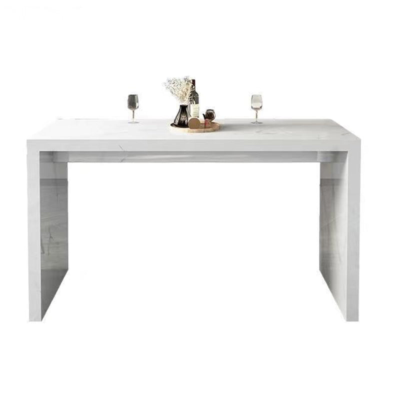 Modern Style Rectangle Stone Bistro Bar Desk Table for Living Room Clearhalo 'Bar Furniture' 'Bar Tables' 'bar_tables' 'furn' 'furn_bar_tables' 'Furniture' 'Kitchen & Dining Furniture' 7651876
