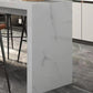 Modern Style Rectangle Stone Bistro Bar Desk Table for Living Room Clearhalo 'Bar Furniture' 'Bar Tables' 'bar_tables' 'furn' 'furn_bar_tables' 'Furniture' 'Kitchen & Dining Furniture' 7651878