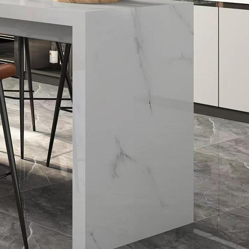 Modern Style Rectangle Stone Bistro Bar Desk Table for Living Room Clearhalo 'Bar Furniture' 'Bar Tables' 'bar_tables' 'furn' 'furn_bar_tables' 'Furniture' 'Kitchen & Dining Furniture' 7651878