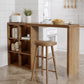 Contemporary Solid Wood Rectangle Bistro Bar Desk for Living Room Clearhalo 'Bar Furniture' 'Bar Tables' 'bar_tables' 'furn' 'furn_bar_tables' 'Furniture' 'Kitchen & Dining Furniture' 7651888