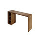 Contemporary Solid Wood Rectangle Bistro Bar Desk for Living Room Brown Without Chairs Clearhalo 'Bar Furniture' 'Bar Tables' 'bar_tables' 'furn' 'furn_bar_tables' 'Furniture' 'Kitchen & Dining Furniture' 7651889