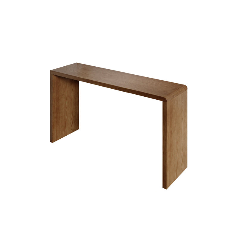 Contemporary Solid Wood Rectangle Bistro Bar Desk for Living Room Light Brown Without Chairs Clearhalo 'Bar Furniture' 'Bar Tables' 'bar_tables' 'furn' 'furn_bar_tables' 'Furniture' 'Kitchen & Dining Furniture' 7651890