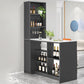 Modern Style Stone Rectangle Bistro Bar Desk Table for Living Room 55.1"L x 23.6"W x 39.4"H Grey Without Chairs Clearhalo 'Bar Furniture' 'Bar Tables' 'bar_tables' 'furn' 'furn_bar_tables' 'Furniture' 'Kitchen & Dining Furniture' 7651915
