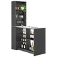 Modern Style Stone Rectangle Bistro Bar Desk Table for Living Room Clearhalo 'Bar Furniture' 'Bar Tables' 'bar_tables' 'furn' 'furn_bar_tables' 'Furniture' 'Kitchen & Dining Furniture' 7651921